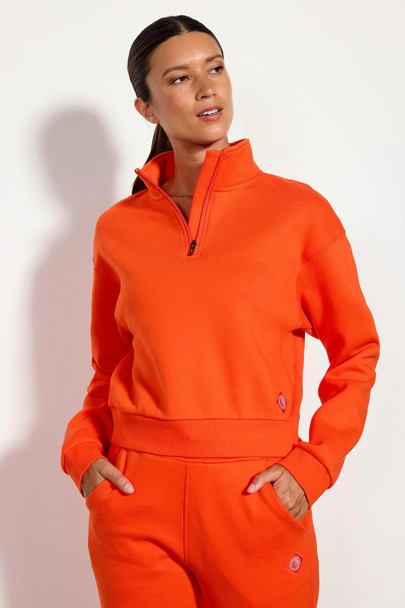 The Comfort Women’s 1/4 Zip Cropped Sweatshirt | MPG Sport