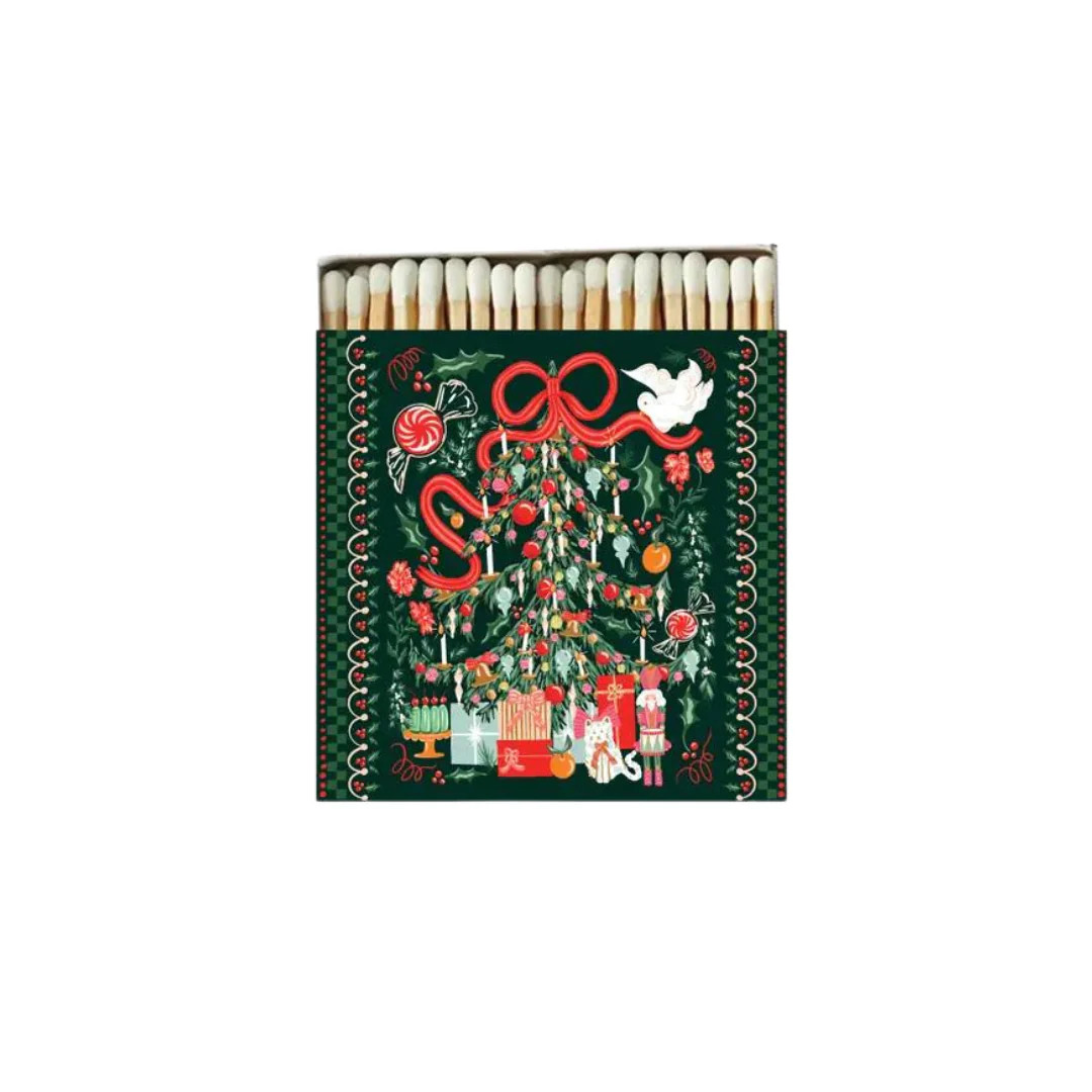 Jolly Christmas Tree Matchbox | Pink Antlers