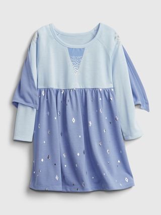 babyGap &#x26;#124 Disney Elsa Cape PJ Dress | Gap (US)
