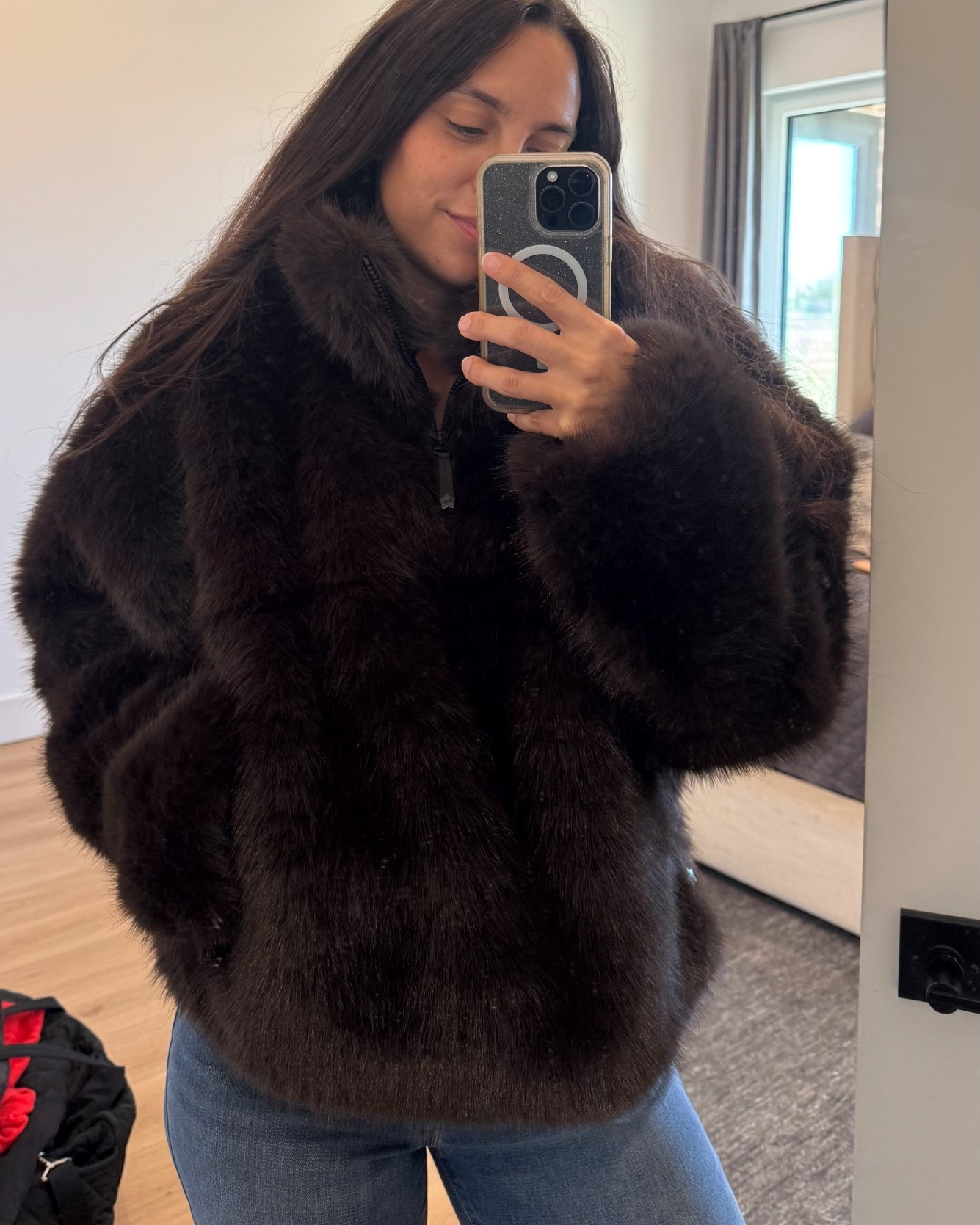 First look at this Gap x Sandy Liang faux fur half zip! I just unboxed it and I have to say, I’m impressed! It’s warmer than expected, there is a ton of dimension to the faux fur, and the funnel neck is the perfect final touch on this piece. I have been wanting a casual looking faux fur for years. I knew this was the one when I saw it! I’m 5’9”, 143 pounds, and I’m wearing a small! This comes oversized, so do not size up! 

#LTKTall #LTKTravel #LTKSeasonal