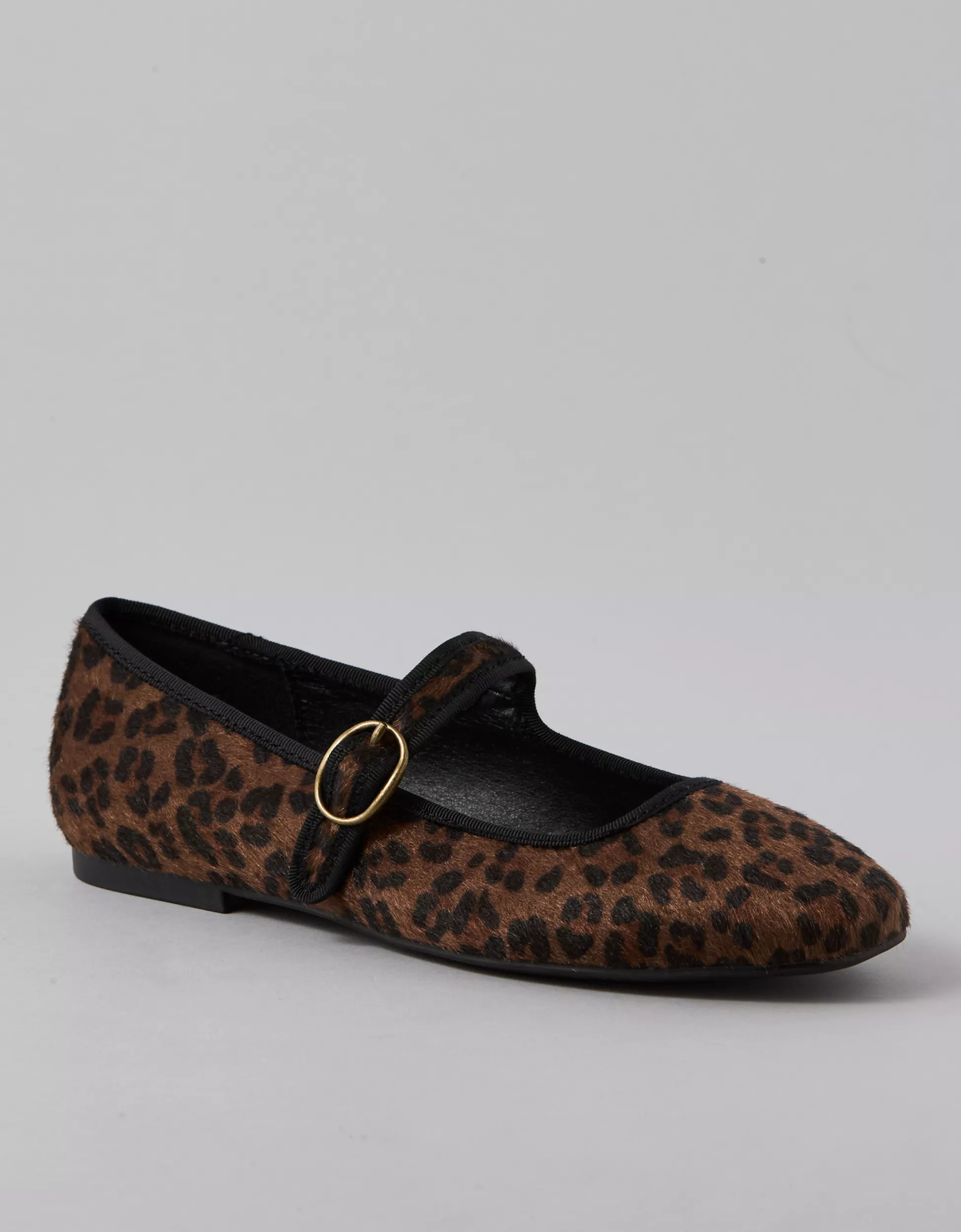 AE Calf Hair Mary Jane Flat | American Eagle Outfitters (US & CA)