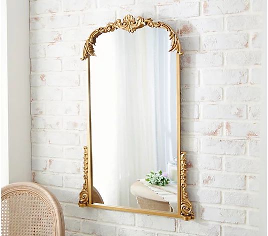 Home Reflections 36" Vintage Inspired Mirror - QVC.com | QVC