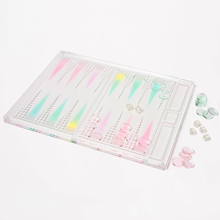 Lucite Table Top Backgammon | Aurora | Amazon (US)
