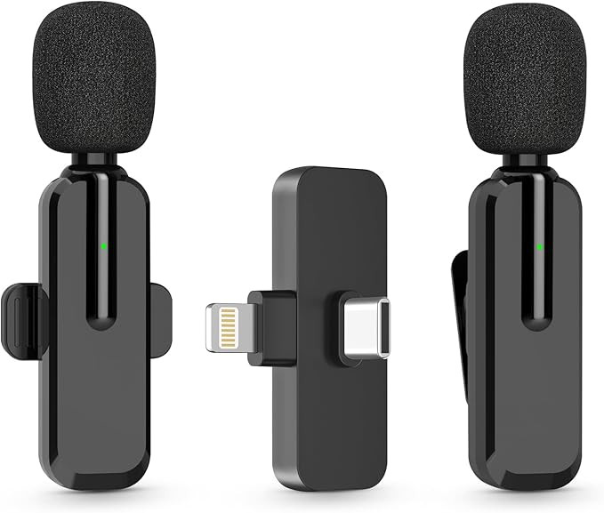 MAYBESTA Wireless Lavalier Microphone for iPhone, iPad, Android - Bluetooth Lapel Phone Mic for V... | Amazon (US)