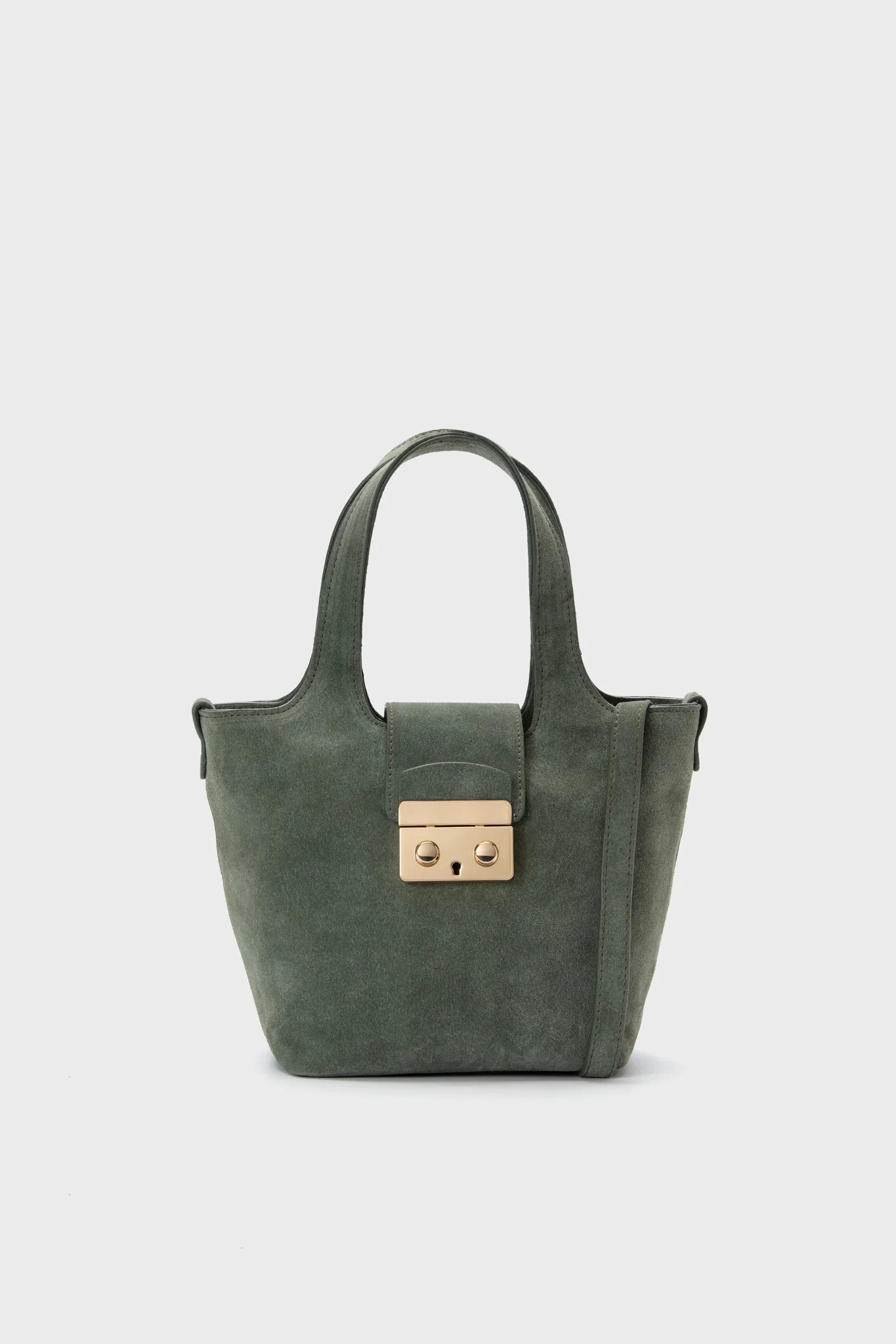 Green Suede Mini Market Tote | Tuckernuck (US)