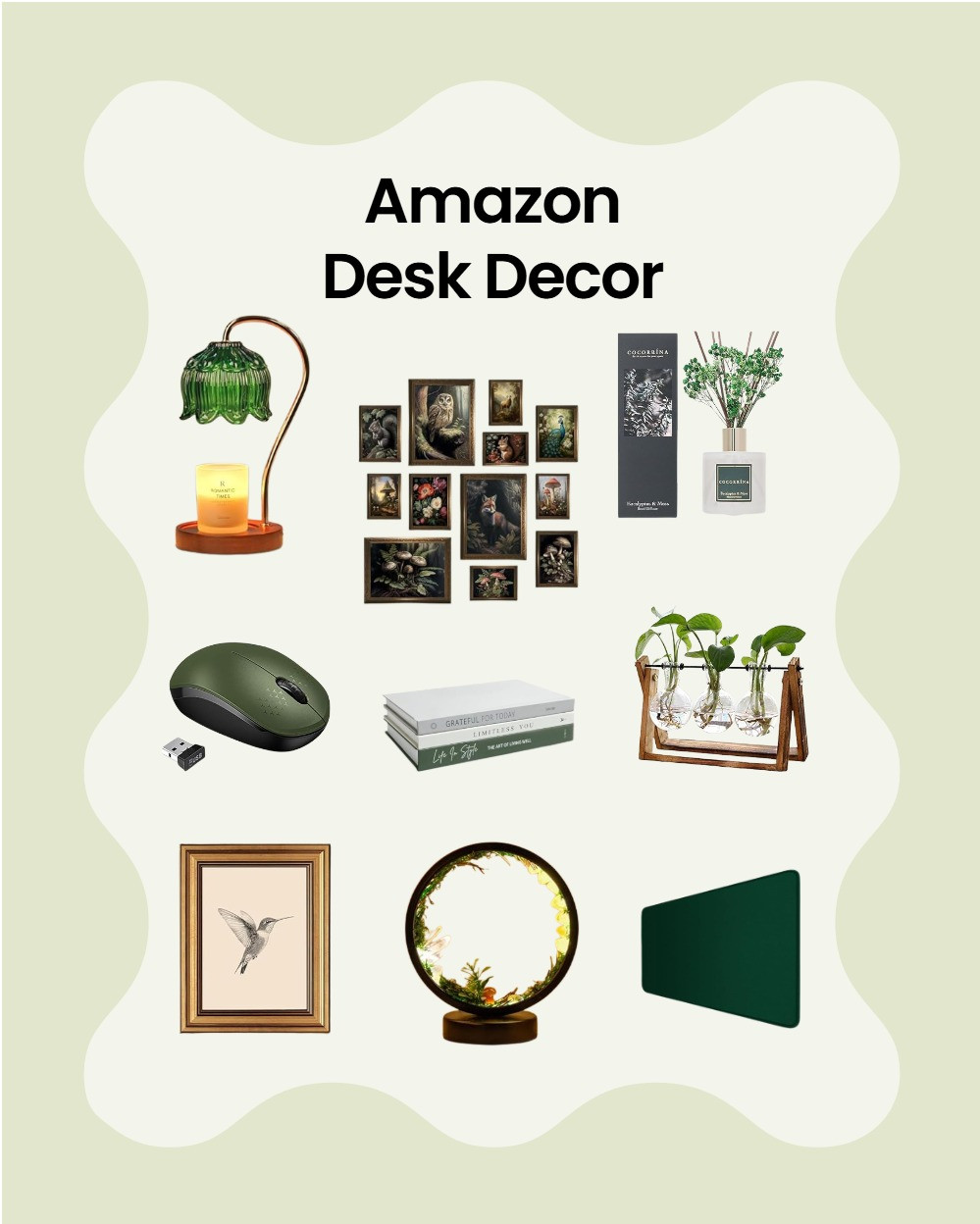 The Botanical Workspace 🌿 Bring the outdoors in with sage green and organic textures. ☁️ Create a grounded, forest-inspired desk setup that boosts creativity and calm. #BiophilicDesign #SageGreen #DeskInspo #PlantParent #GreenAesthetic
 

 #LTKHome #LTKWorkwear