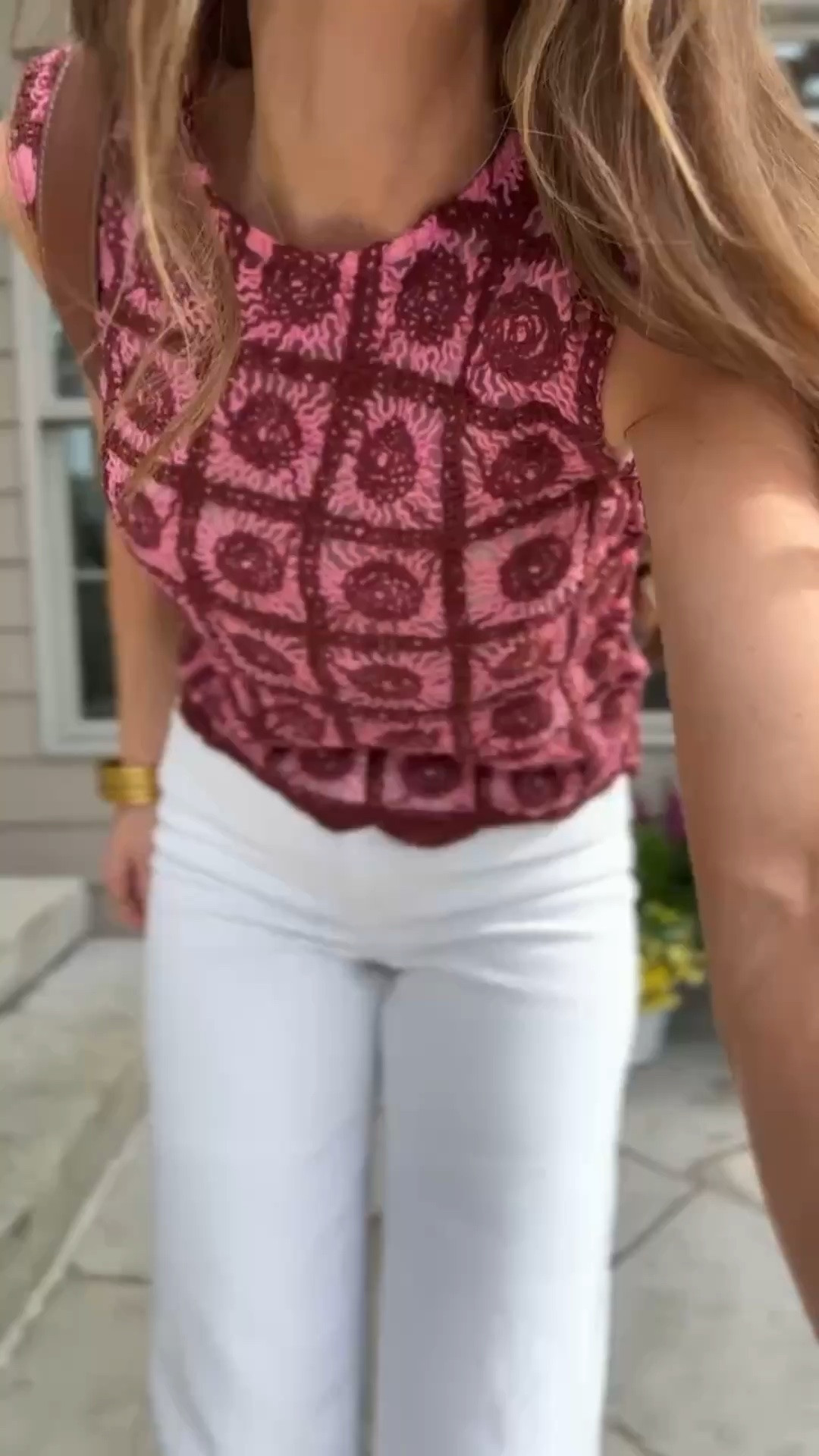 @Anthropologie better than basic crochet top! I have my favorite nude tank layered under. This is a great summer date night outfit

#LTKootd