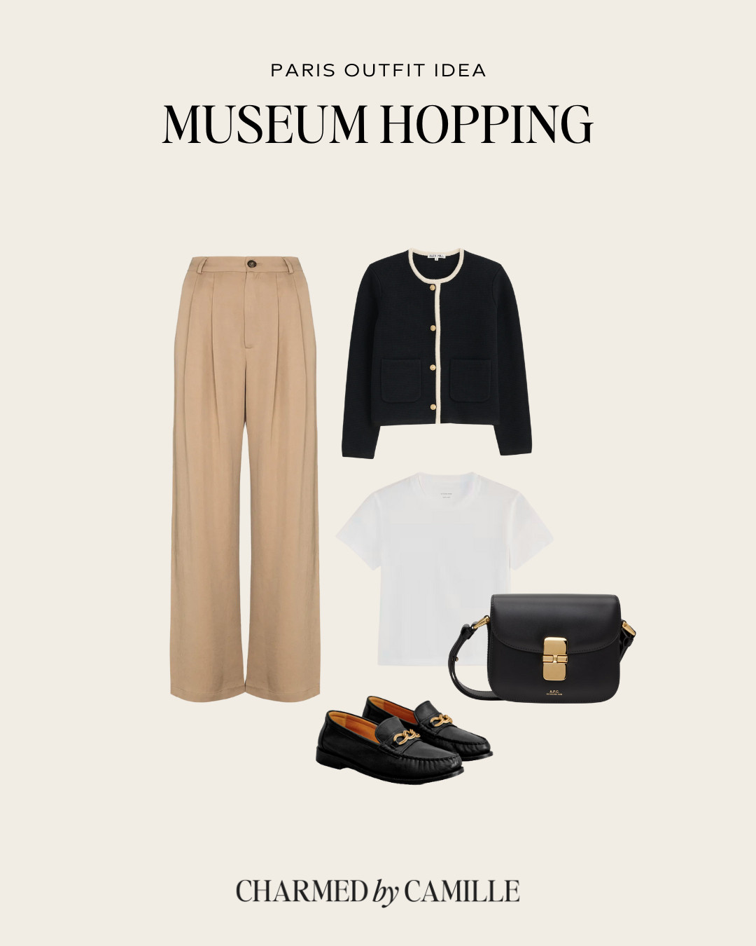 PARIS OUTFIT IDEA 🖤 For a day of museum hopping, pair your favorite wide leg trousers with a classic t-shirt, lady jacket, and loafers for a chic, elevated look.

spring outfit idea - trouser outfit - spring fashion 

 #LTKSeasonal #LTKStyleTip #LTKShoeCrush