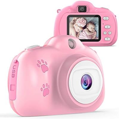 TECBOSS Kids Camera, Children Digital Cameras for Girls Toys, 1280P 8MP with 2 Inch IPS Display, ... | Amazon (US)