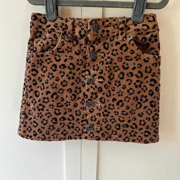 Cat & Jack Toddler Girls Corduroy Leopard Skirt Size XS 4/5 | Poshmark