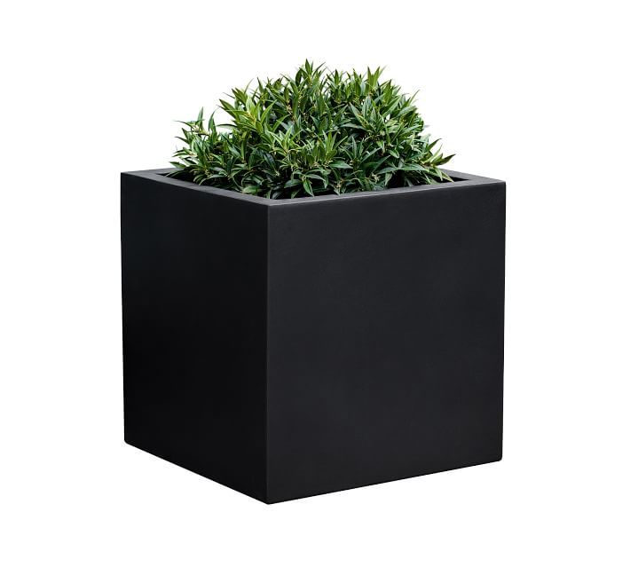 Rilynn Square Outdoor Planters | Pottery Barn (US)