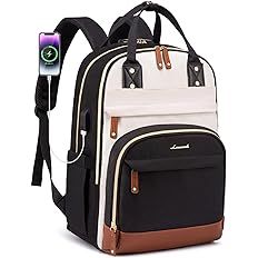 LOVEVOOK Laptop Backpack for Women, Fits 15.6 Inch Laptop Bag, Fashion Travel Work Anti-theft Bag... | Amazon (US)