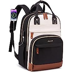 LOVEVOOK Laptop Backpack for Women, Fits 15.6 Inch Laptop Bag, Fashion Travel Work Anti-theft Bag... | Amazon (US)