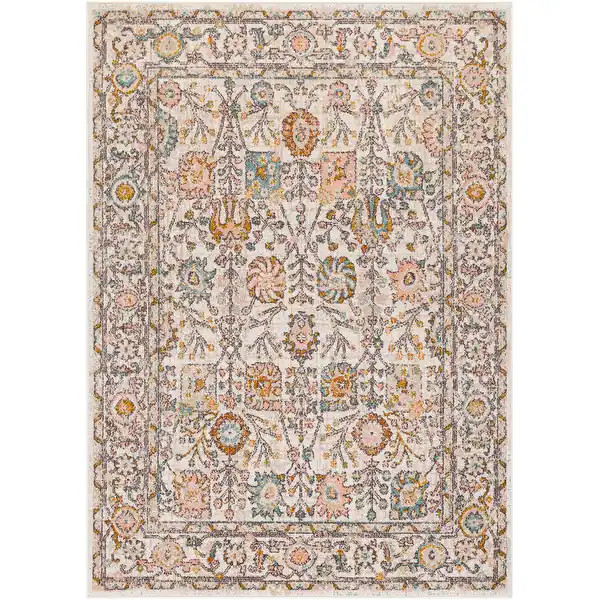 Artistic Weavers Willa Bordered Floral Area Rug | Bed Bath & Beyond
