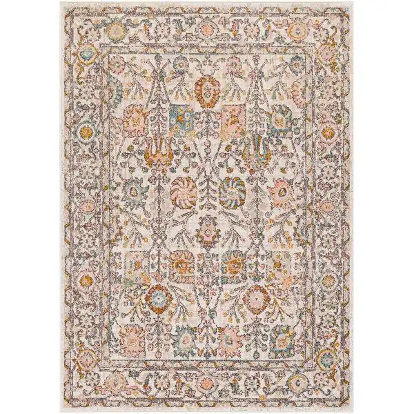 Artistic Weavers Willa Bordered Floral Area Rug | Bed Bath & Beyond