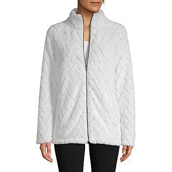 St. John's Bay Active Sherpa Midweight Faux Fur Jacket | JCPenney