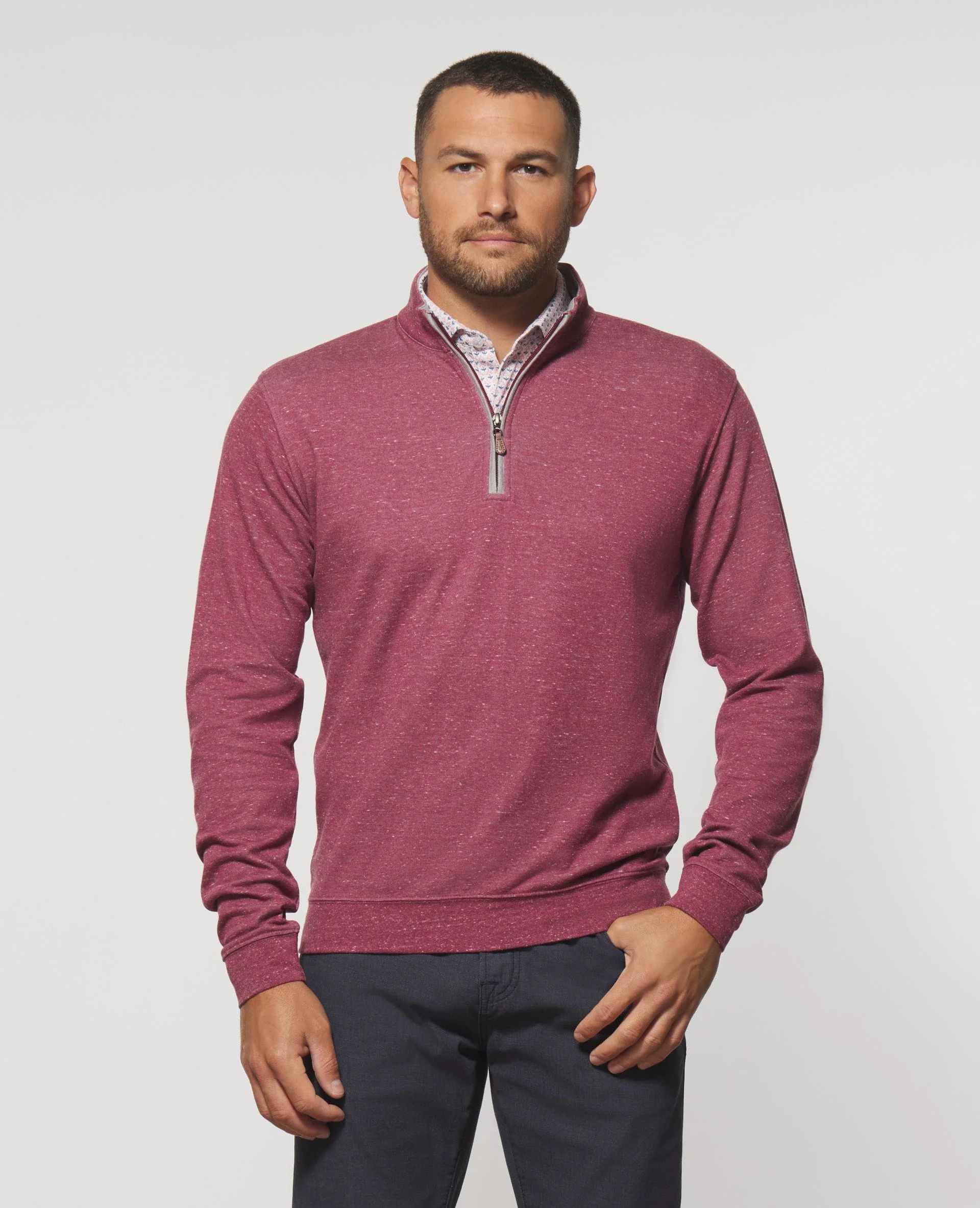 Men's 1/4 Zip Pullover - Business Casual Sweater | johnnie O