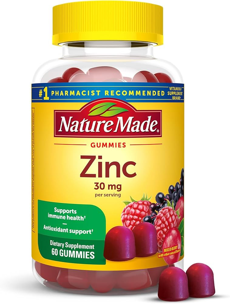 Nature Made Extra Strength Zinc Supplements 30 mg, Dietary Supplement for Immune Health and Antio... | Amazon (US)