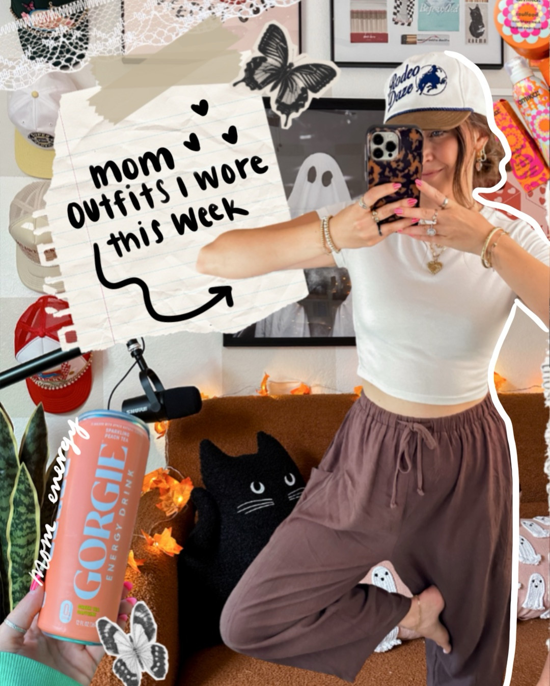 Mom ootds of the week: Sizing:👇🏻👇🏻
Outfit 1: white tee - small, Medium linen pants
Outfit 2: green sweatshirt- xxl, medium shorts, size down a half size in shoes!
Outfit 3: medium dress, true to size boots! 
Outfit 4: xxl Taylor Swift Halloween tee from girltribeco.com
Outfit 5: small grey tank, 8/10 shorts size up!


#LTKFindsUnder100 #LTKSeasonal #LTKFindsUnder50