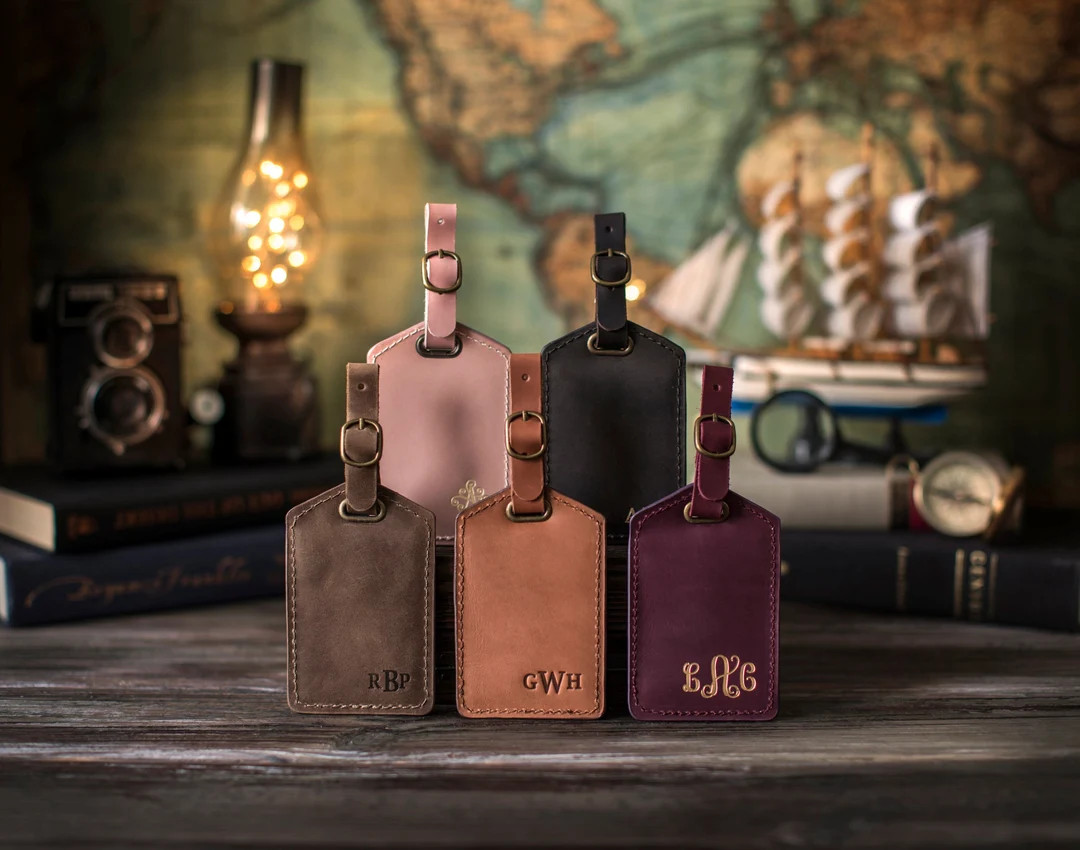 Luggage tags personalized, Leather luggage tags, luggage tag favor, luggage tags wedding, wedding... | Etsy (US)