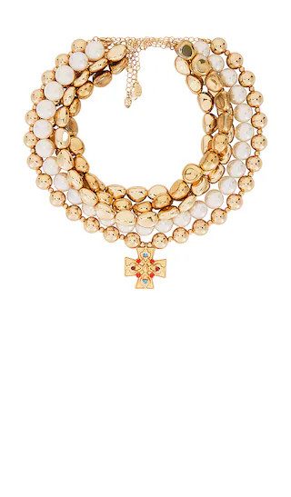 8 Other Reasons Layered Cross Necklace in Metallic Gold. | Revolve Clothing (Global)
