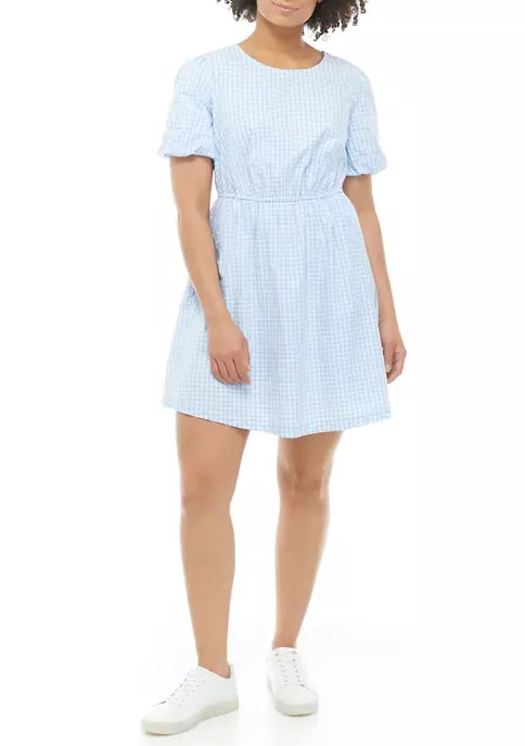 Women's Printed Puff Sleeve Dress | Belk