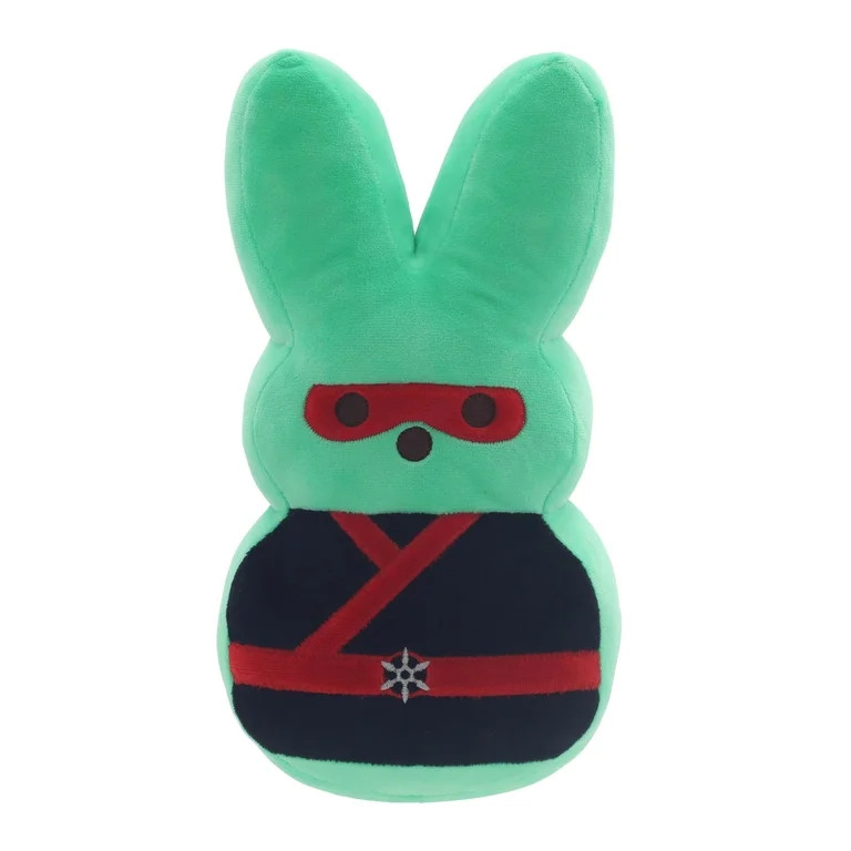 PEEPS® 12-Inch Dress-Up Bunny Plush Toy — Green Ninja | Walmart (US)