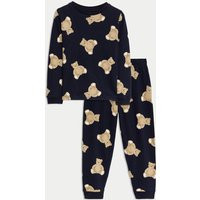 Spencer Bear™ Pure Cotton Spencer Bear™ Pyjamas (1-16 Yrs) Navy Mix | Marks & Spencer (UK)