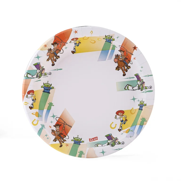 Glad Kids - 8.5" Round Paper Plate - 40ct - Disney - Toy Story - Light Beams | Walmart (US)