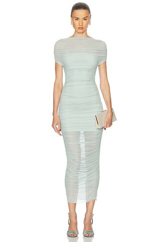 Noel Off Shoulder Midi Dress | FWRD 
