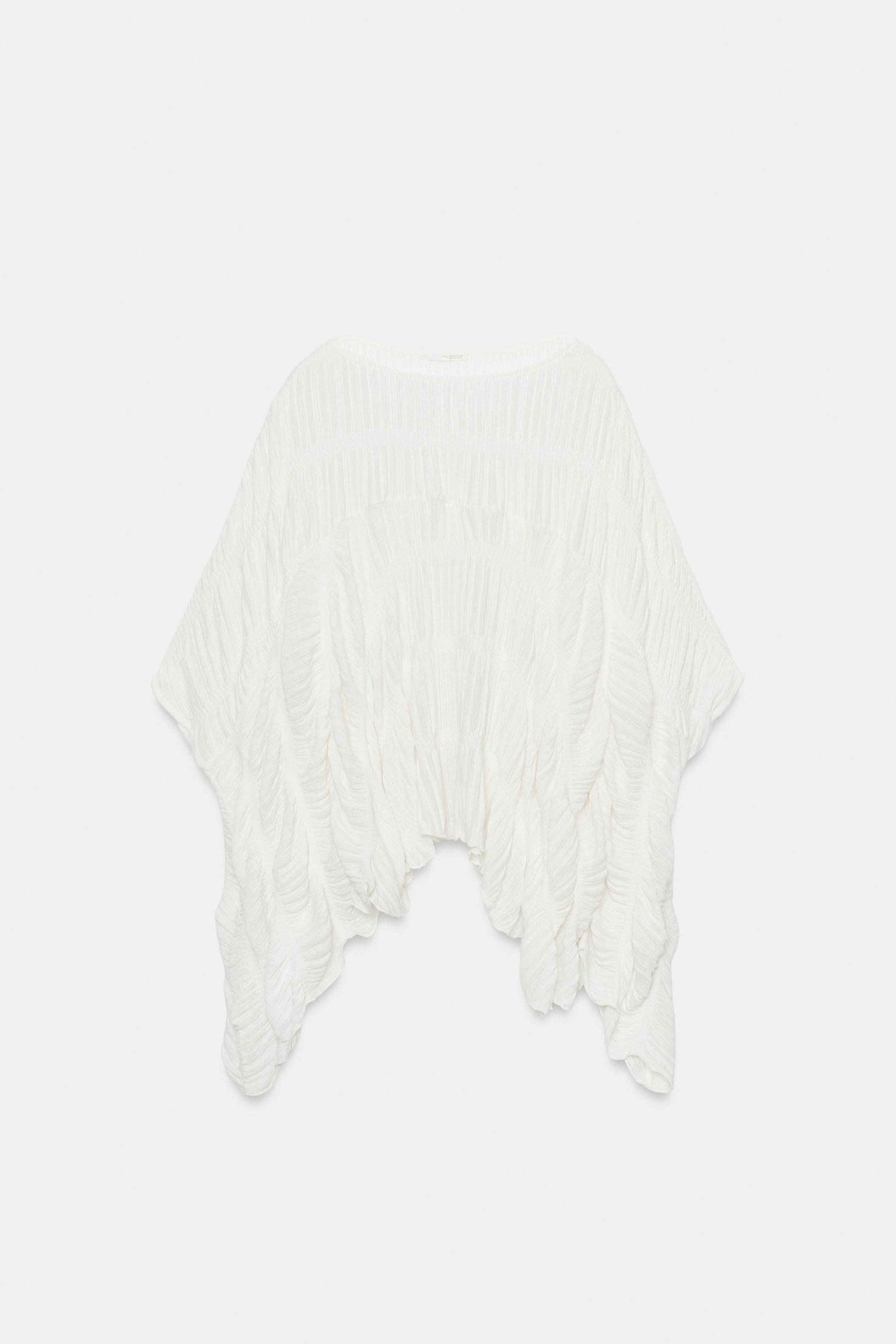 TEXTURED CAPE TOP | Zara US