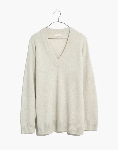 Bartlett V-Neck Pullover Sweater in Coziest Yarn | Madewell