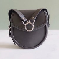 Sky Grey Leather Cross Body Bag Handmade Scottish Gift Also wear as a Top Handle Bag | Etsy (US)