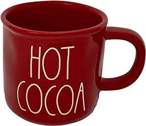 Rae Dunn by Magenta Rae Dunn HOT COCOA Mug Camp RED - Ceramic - Christmas (Hot Cocoa) | Amazon (US)