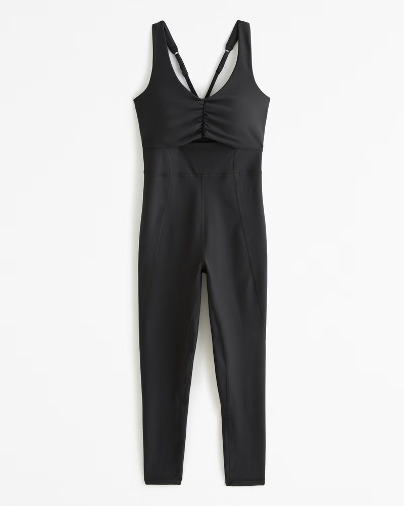 YPB sculptLUX Full-Length Cinch-Front Sweetheart Onesie | Abercrombie & Fitch (US)