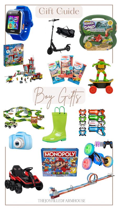 Boys gift guide for Christmas 

Boys watch
Boys camera
Kids games
Christmas gifts for boys
Kids gifts
Boy rain boots
Scooter

#LTKkids #LTKGiftGuide #LTKHoliday
