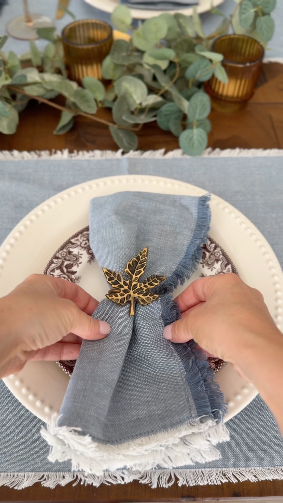 Thanksgiving table setting inspiration . 

#LTKHome #LTKSeasonal #LTKHoliday