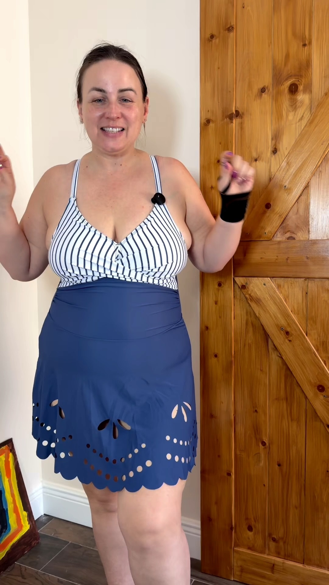 Swimsuit with attached skirt 

#LTKSeasonal #LTKTravel #LTKSwim