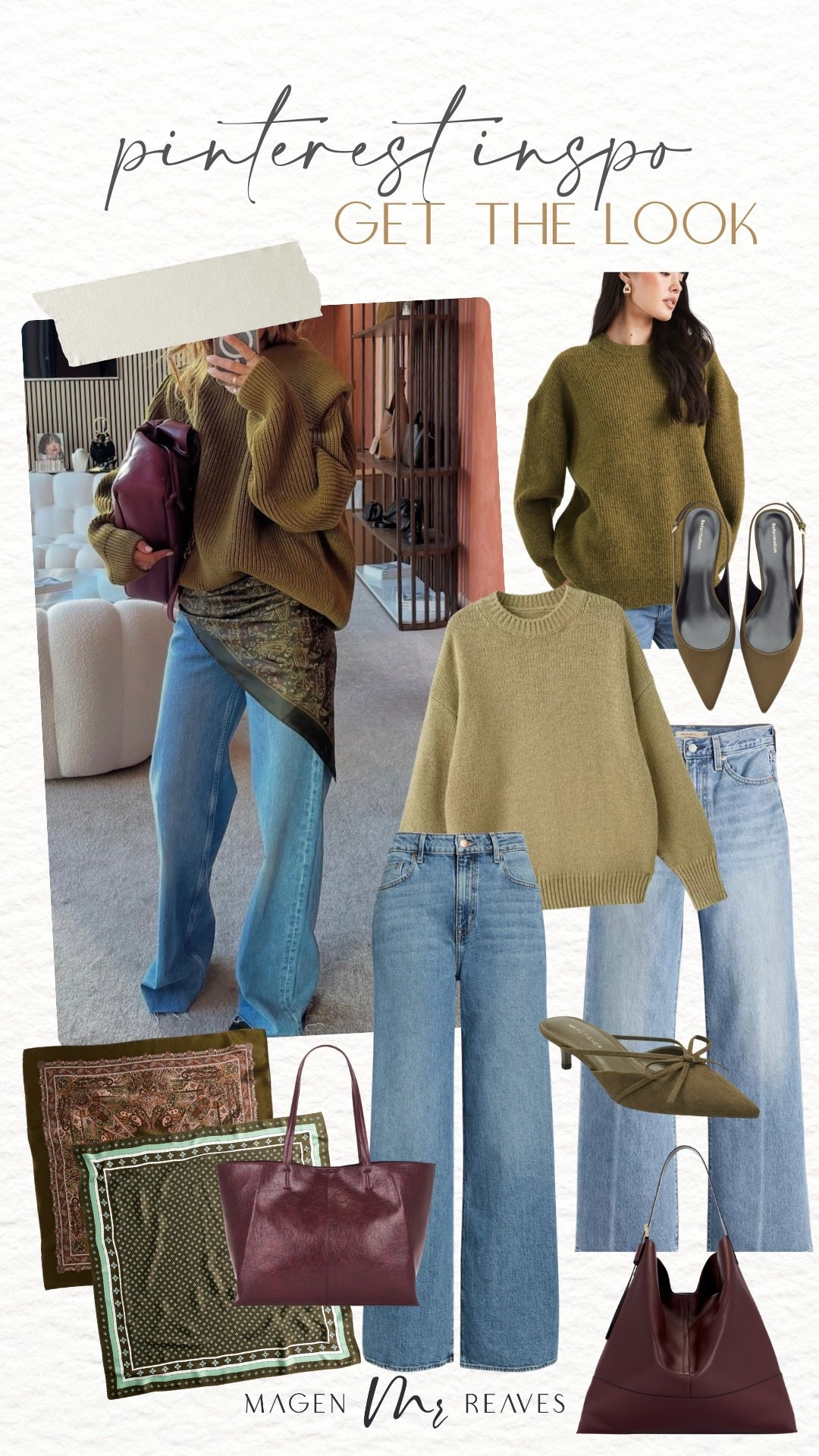 Get the look: Pinterest inspo!

Pinterest outfit, outfit inspo, spring style, silk scarf, wide leg denim

#LTKSeasonal #LTKootd