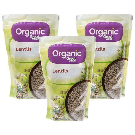 (3 Pack) Great Value Organic Lentils, 16 oz | Walmart (US)