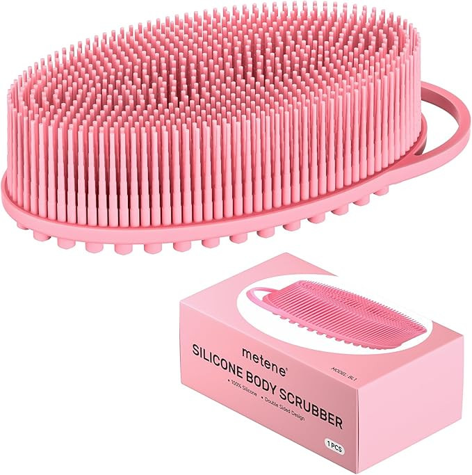 Metene Silicone Body Scrubber, Exfoliating Body Scrubber for Use in Shower,Lathers Well, Long Las... | Amazon (US)