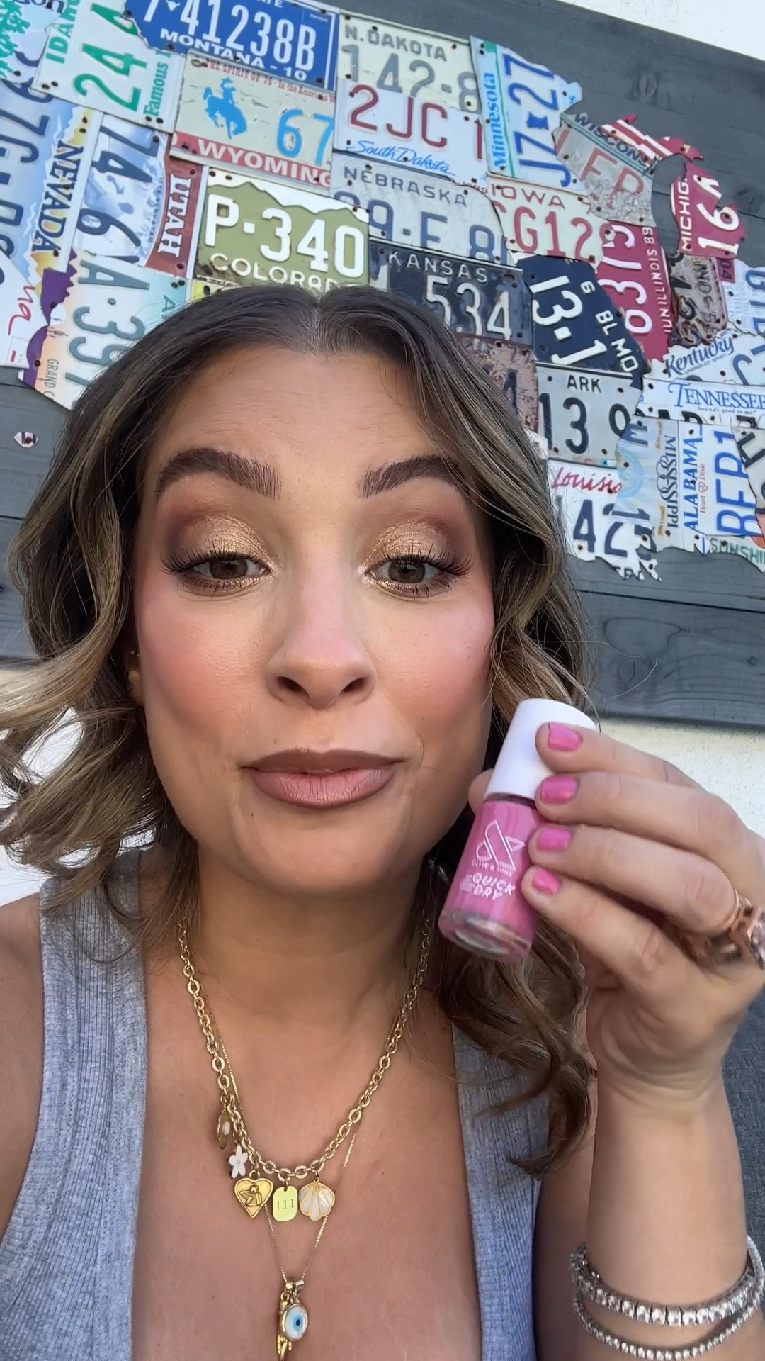 Pink will always have my heart! Wearing “prom” from @oliveandjune available now at @target #AD #TargetPartner #OliveandJunePartner 

#LTKSeasonal #LTKStyleTip #LTKBeauty