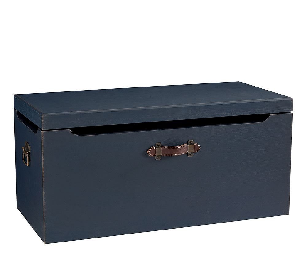 Tucker Toy Chest, Weathered Navy | Pottery Barn Kids