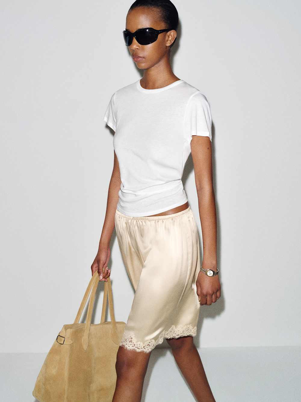 Clara Silk Bermuda Short | Reformation (Global)