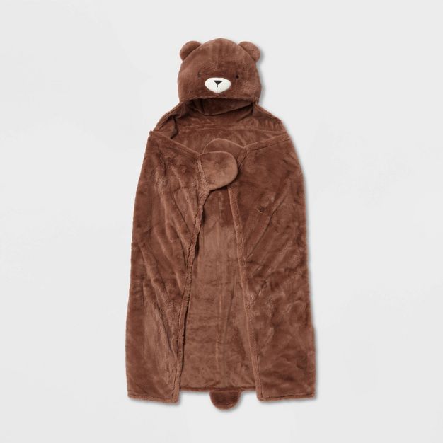 Bear Hooded Blanket - Pillowfort&#8482; | Target