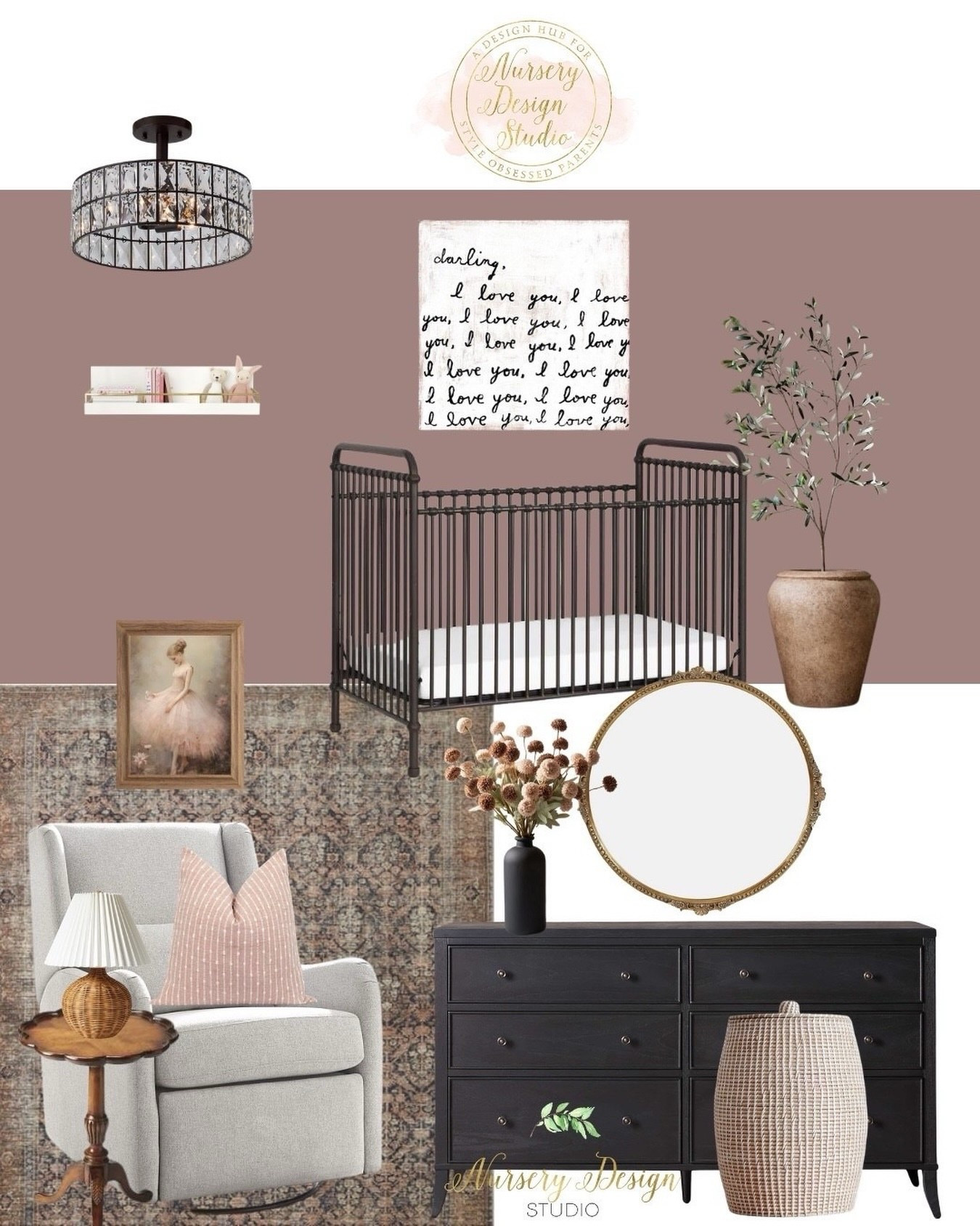 Soft… but striking. Vintage… but modern. Sulking Room Pink walls. A bold black crib.

#nurserydesign #pinknursery #babygirlnursery #timelessnursery #nurserydecor

#LTKSaleAlert #LTKdayinmylife #LTKmomlife