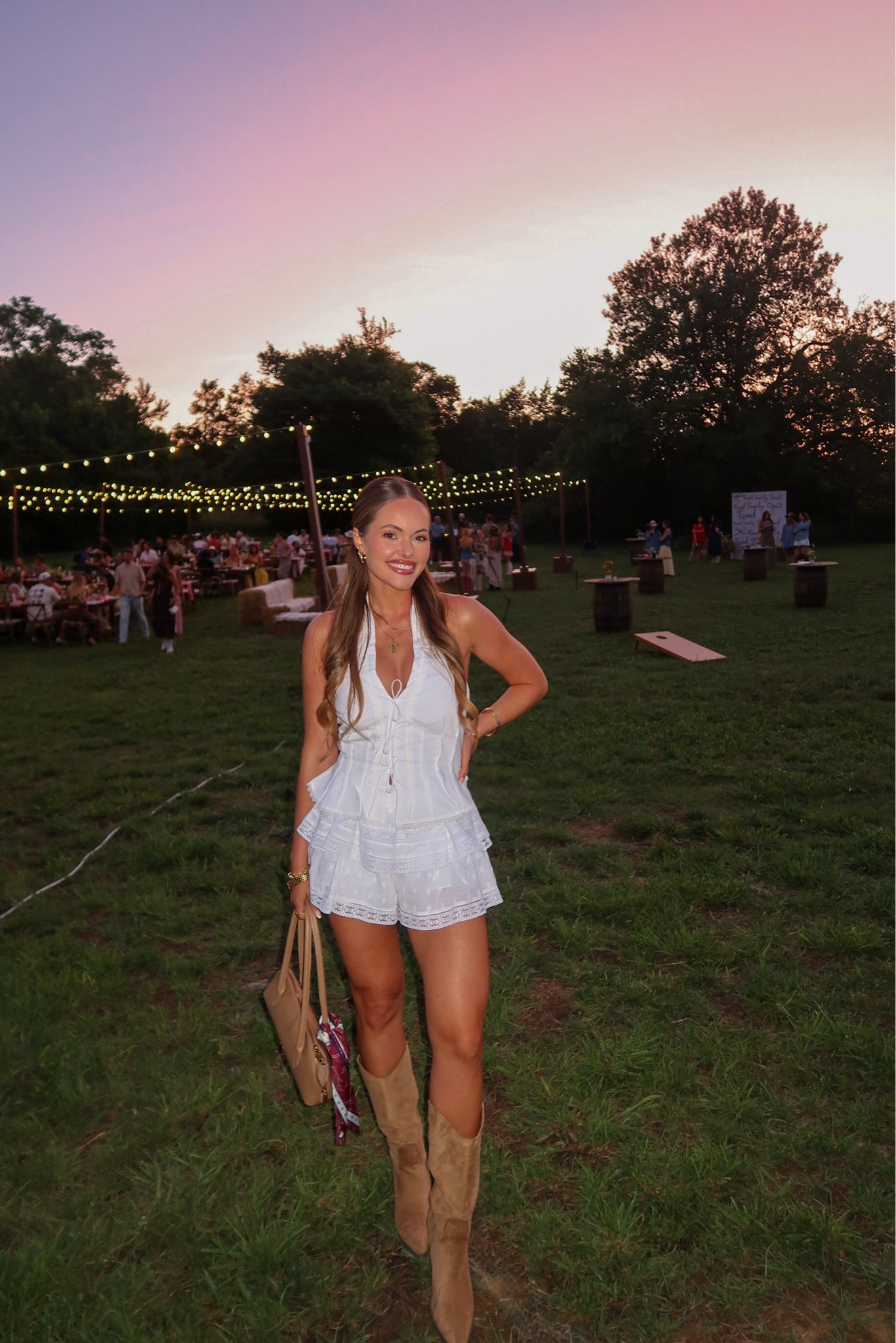Wearing size S in the Fortunate One set! The Abercrombie western boots are on clearance & are SO cute!

#LTKxAbercrombie #LTKSaleAlert #LTKootd