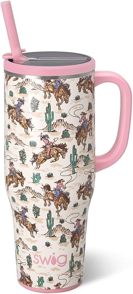 Swig Life 40oz Leak Proof Mega Mug, 40oz Leak Proof Tumbler with Handle and Straw, Extra Large In... | Amazon (US)