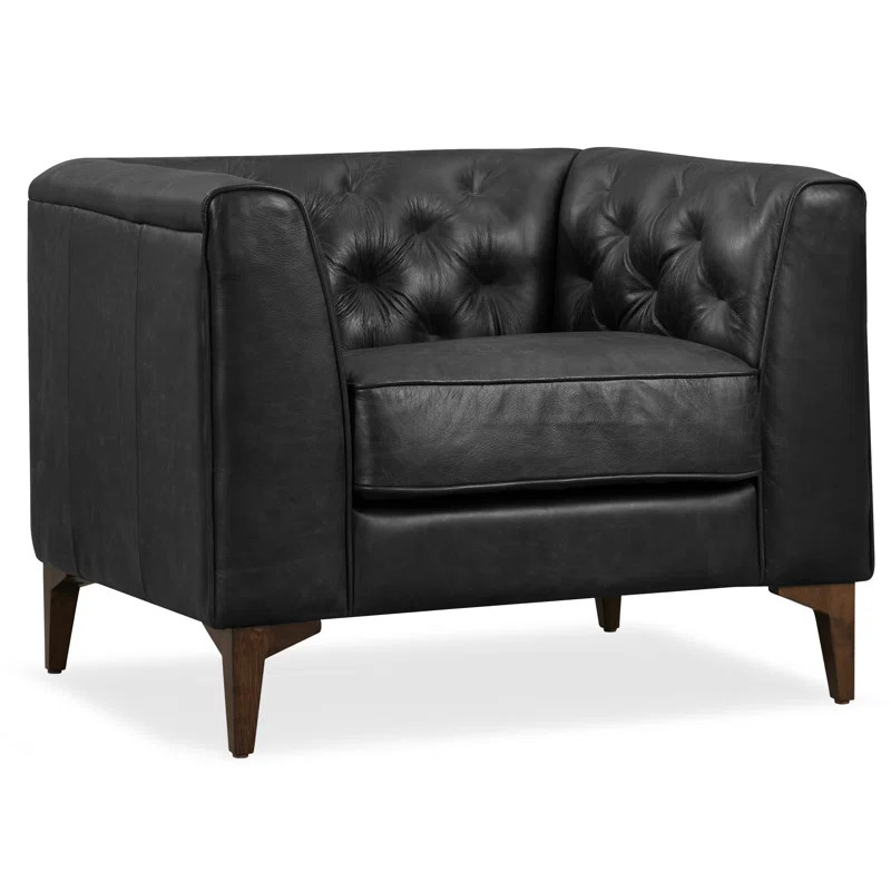 Lariviere Genuine Leather Lounge Chair | Wayfair North America