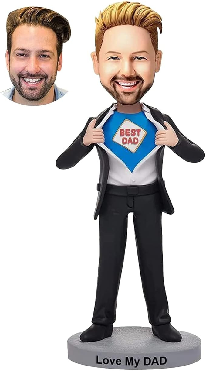 Bobbleheads personalizados: Best Dad | Totalmente personalizable con arcilla polimérica | Bobble... | Amazon (US)